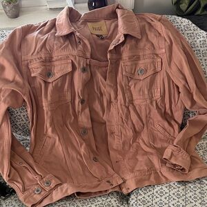 PAIGE Women's Dusty Pink Jean Jacket